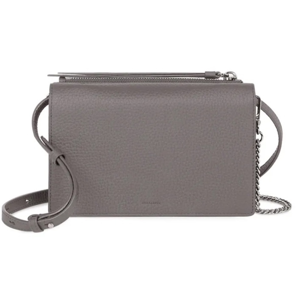 ALLSAINTS Fetch Chain Crossbody Storm Grey